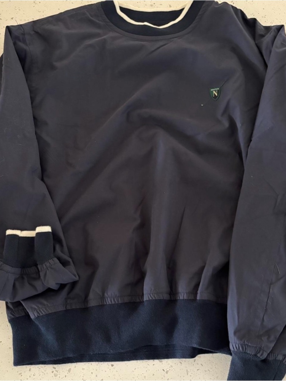 Vintage Nautica Golf Windbreaker Medium Crew Neck Pullover